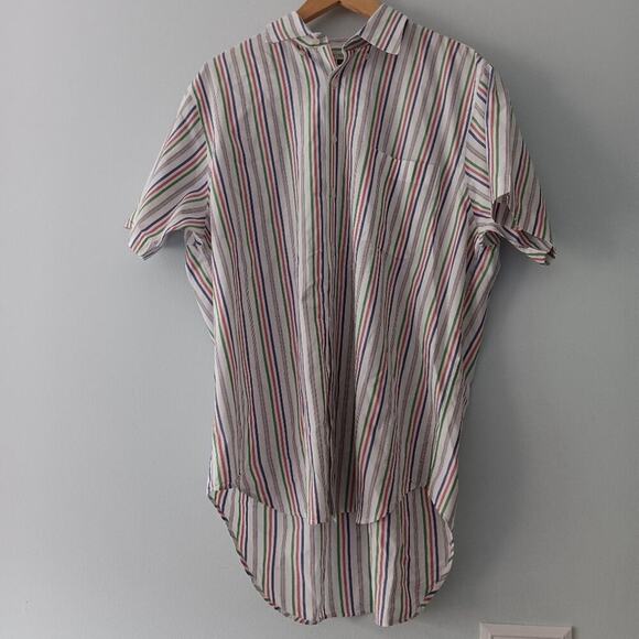 Peter Christian Other - Peter Christian Men’s Multicolor Cotton Button-Up Shirt Sz L